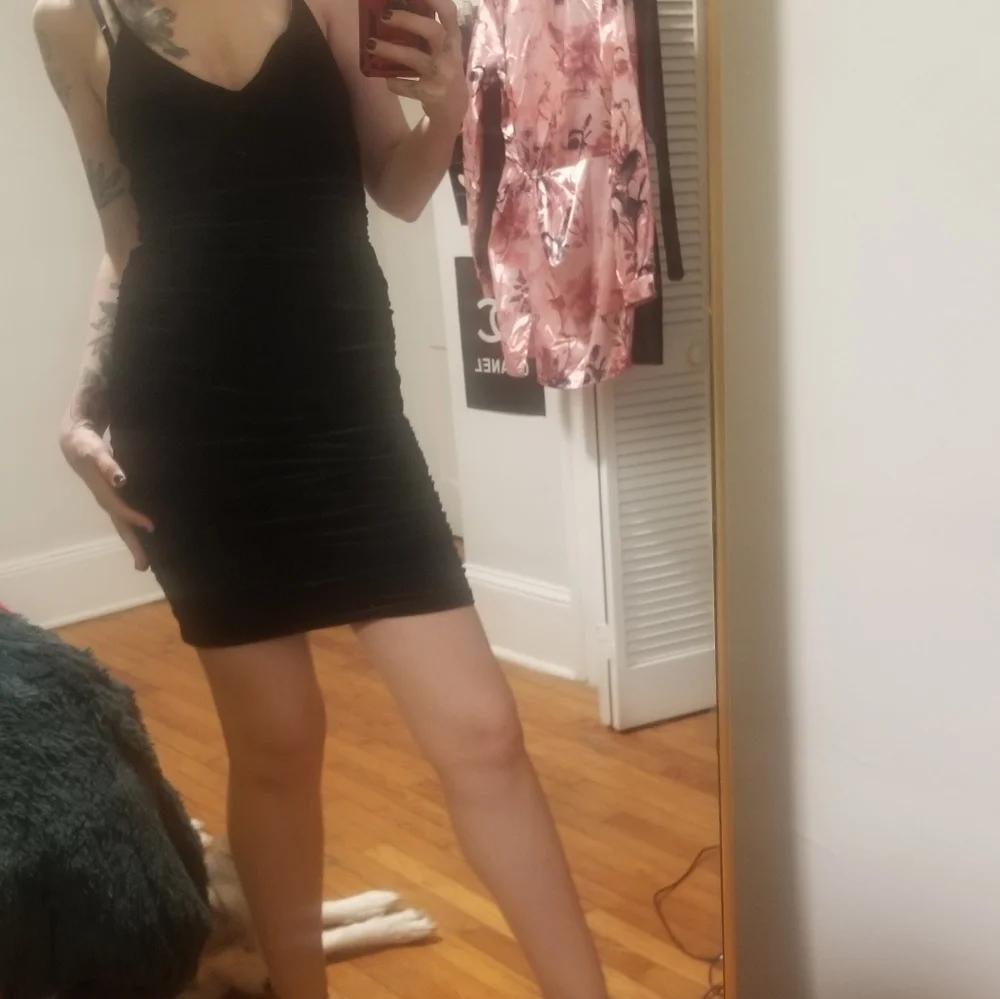 Black midi dress - Picture 1 of 6
